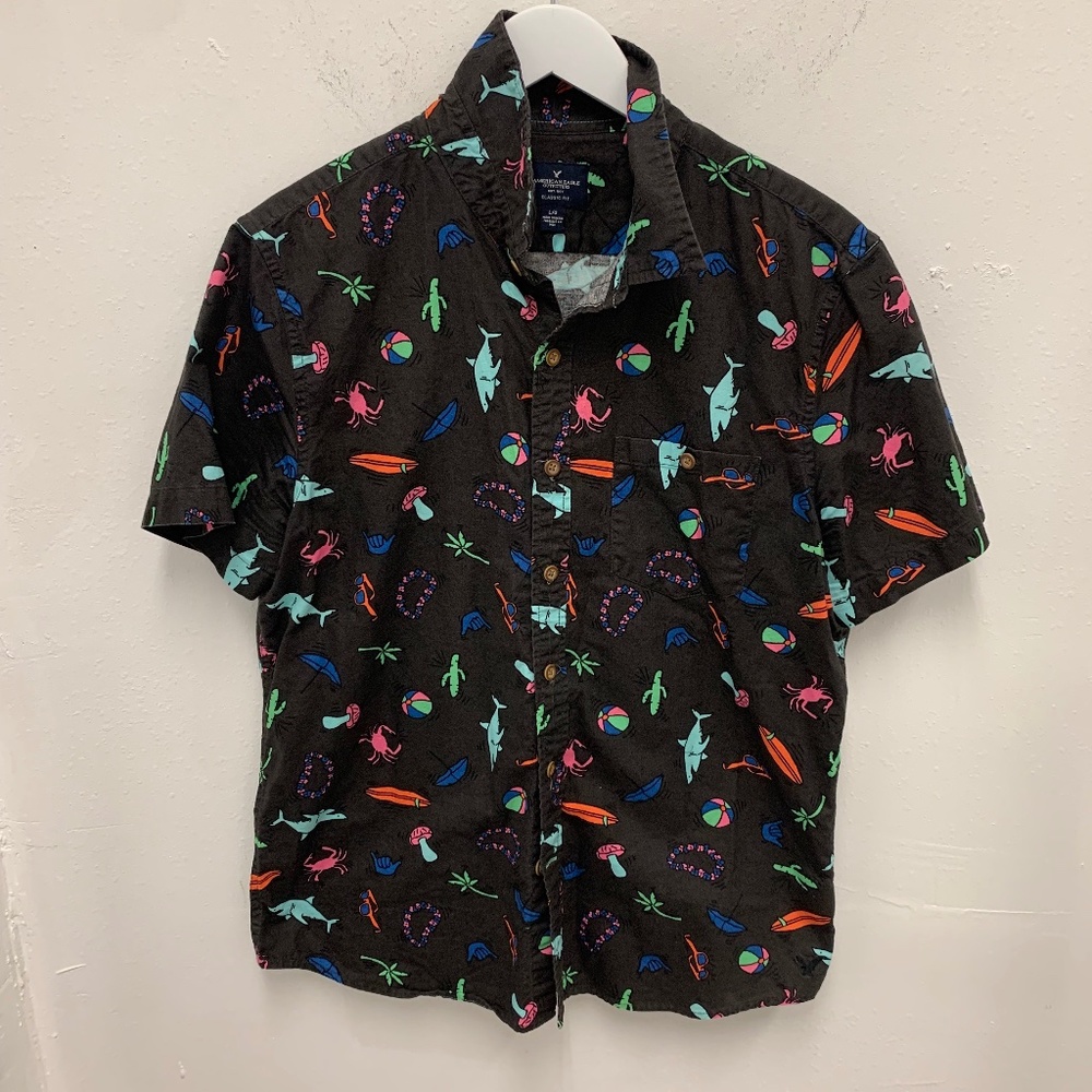 American Eagle - Classic Fit Oxford Size Large